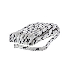 Seachoice Double Braided Dock Rope for Boating - 100% MFP Dock Line, â…œ-Inch x 15 Feet, White with Black Tracer -Modern Boat Sales & Service