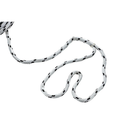 Seachoice Double Braided Dock Rope for Boating - 100% MFP Dock Line, â…œ-Inch x 15 Feet, White with Black Tracer Default Title -Modern Boat Sales & Service