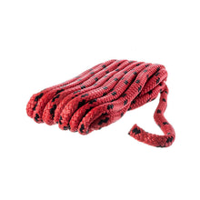 Seachoice Double Braided Dock Rope for Boating - 100% MFP Dock Line, â…œ-Inch x 15 Feet, Red with Black Tracer -Modern Boat Sales & Service