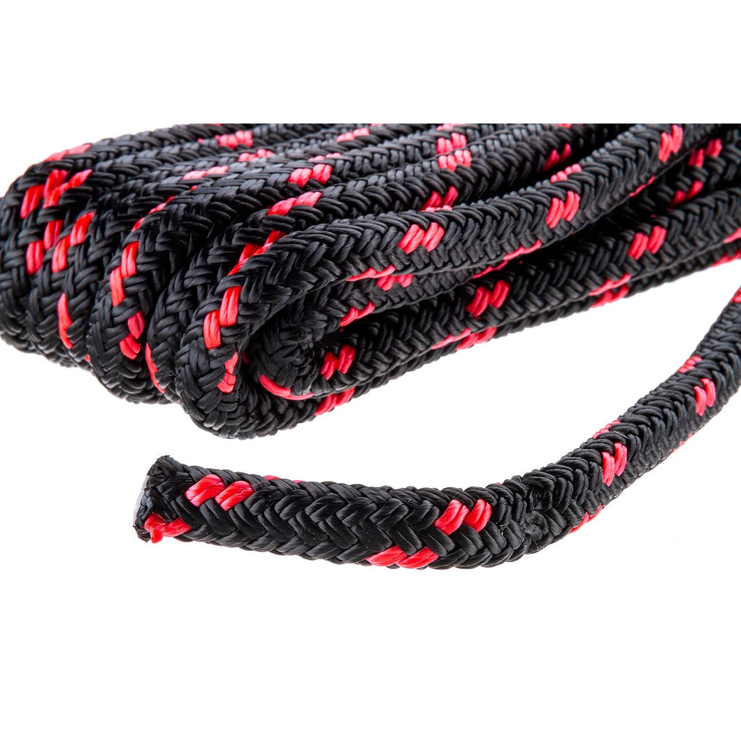 Seachoice 42431 High Quality Dock Rope for Boating - Double-Braid MFP Dock Line, â…œ-Inch x 15 Feet, Black/Red Default Title -Modern Boat Sales & Service