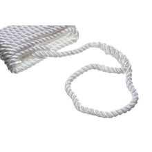 Seachoice High Quality Dock Rope for Boating - 3-Strand Twisted Nylon Line, Â¾-Inch x 25 Feet, White -Modern Boat Sales & Service