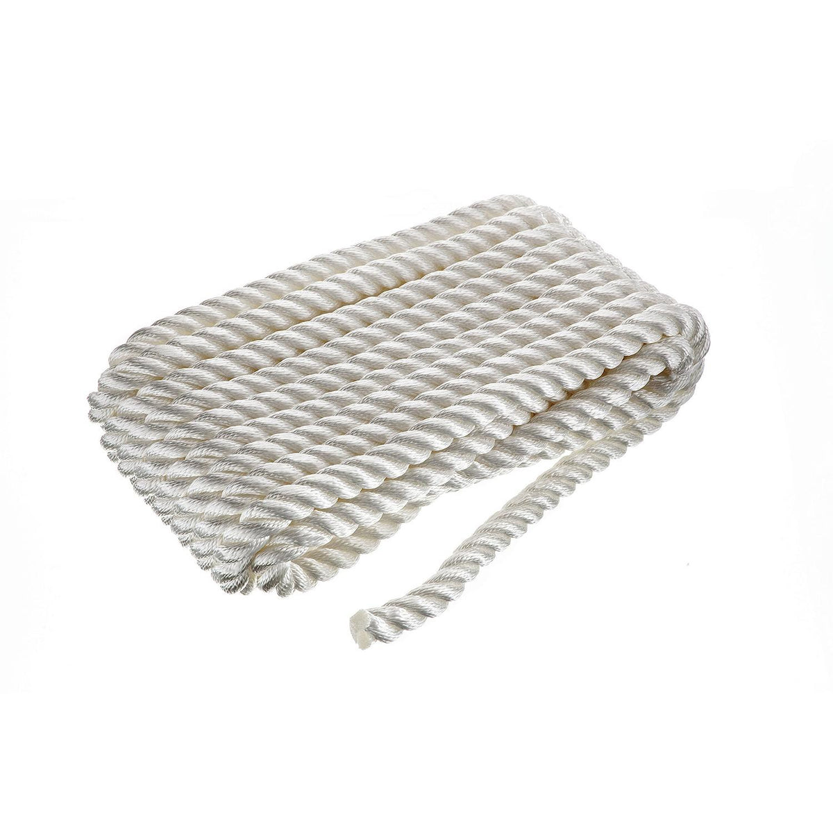Seachoice High Quality Dock Rope for Boating - 3-Strand Twisted Nylon Line, â…-Inch x 35 Feet, White Default Title -Modern Boat Sales & Service