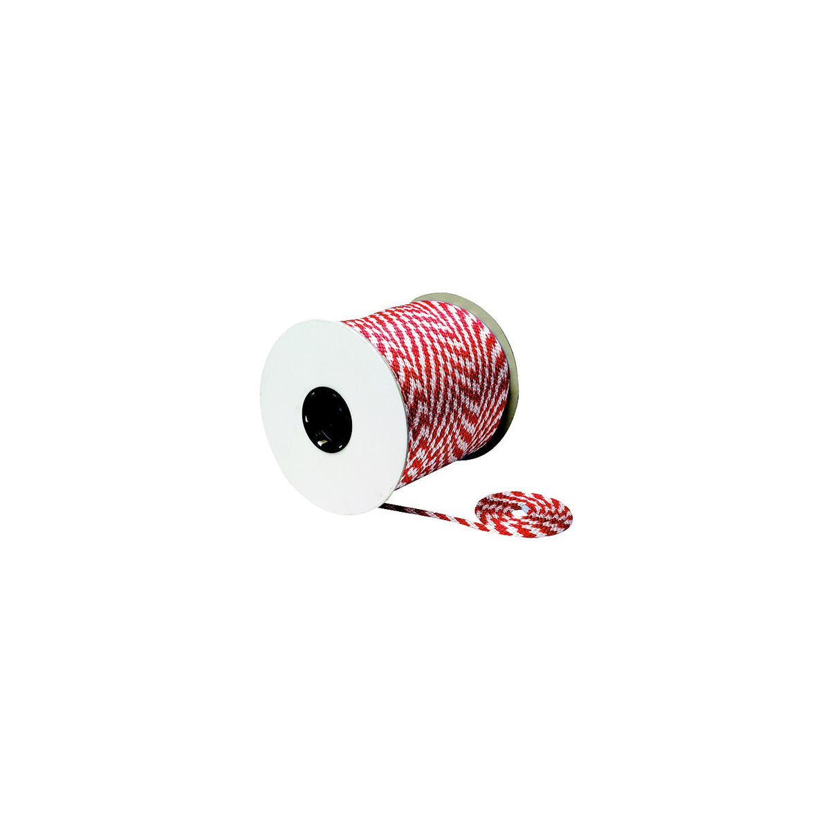 Seachoice 42770 Red/White Solid Braid MFP Multi-Purpose Spool (Derby Rope), 3/8" x 500' -Modern Boat Sales & Service