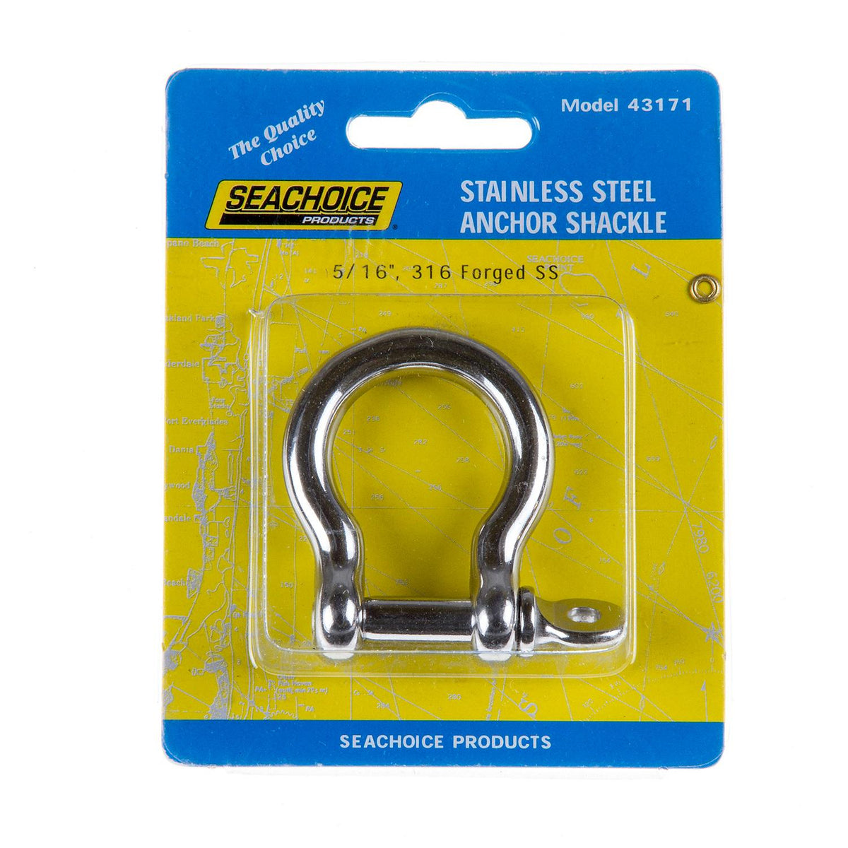 Seachoice Stainless Steel Anchor Shackle, 5/16 In. Default Title -Modern Boat Sales & Service