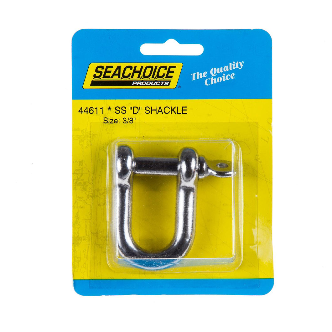 Seachoice D Anchor Shackle, Stainless Steel, 3/8 In. Default Title -Modern Boat Sales & Service
