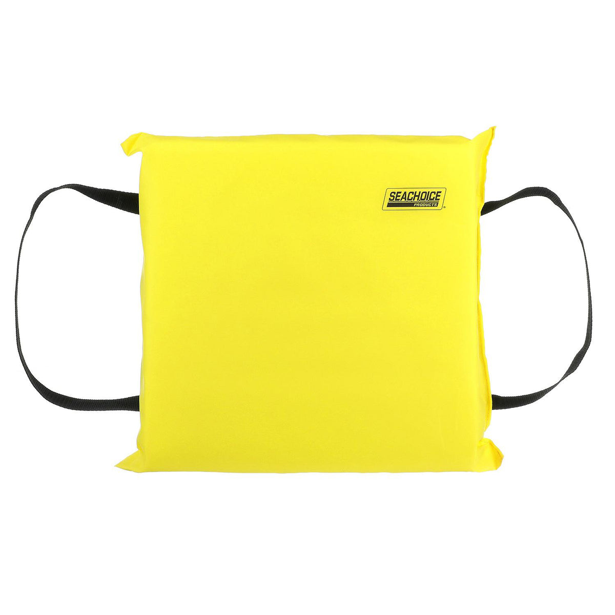 Seachoice Emergency Marine Foam Flotation Cushion, Square, 15 In. X 15 In., Safety Yellow -Modern Boat Sales & Service