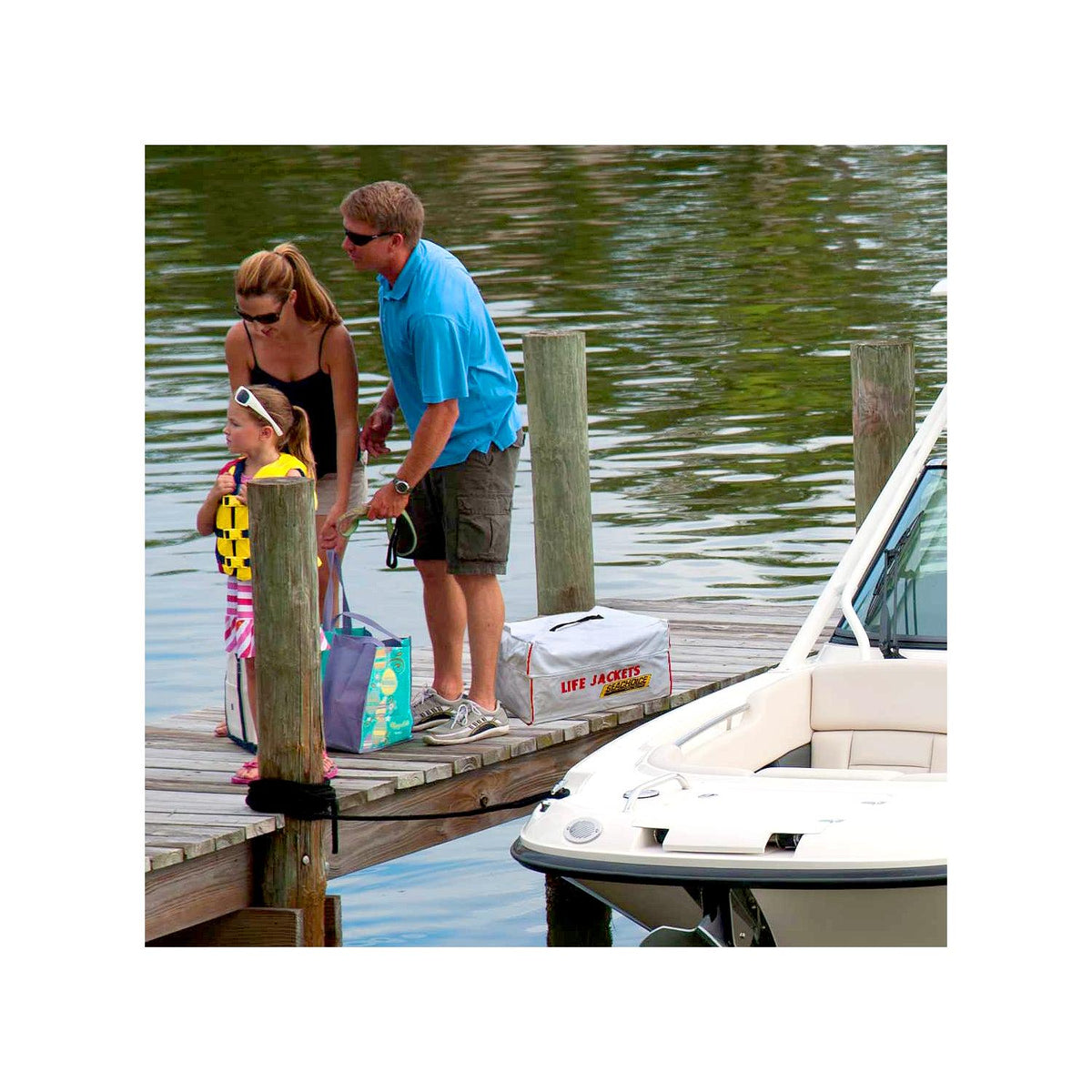 Seachoice Heavy-Duty 6-Capacity Life Jacket, Nylon Storage Bag w/ Carrying Handles -Modern Boat Sales & Service