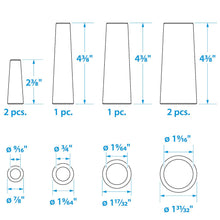 Seachoice Emergency Stopgap Assorted 1/2-2 in. Wood Plugs, Set of 6 Default Title -Modern Boat Sales & Service