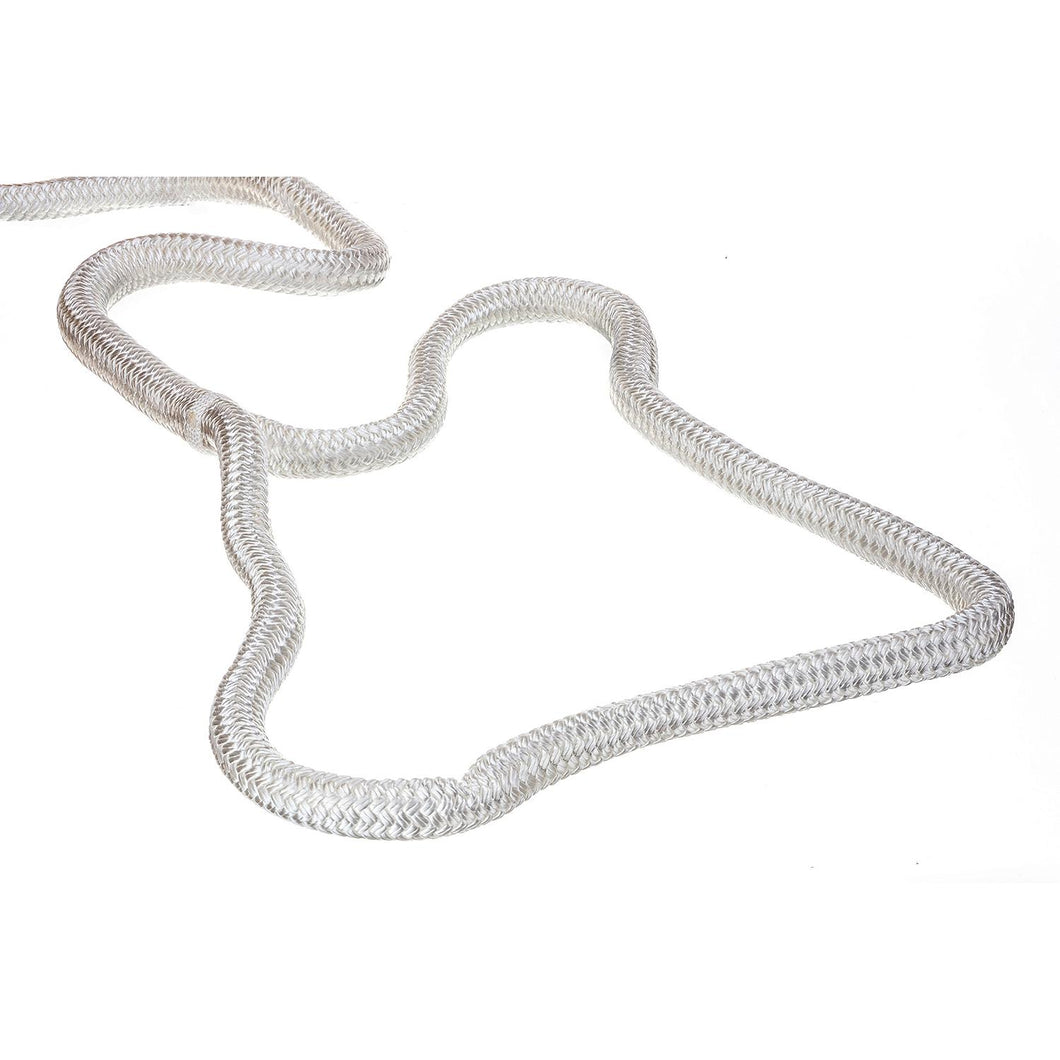 Seachoice Double-Braid Nylon Dock Line w/ Eye Splice, Pre-Shrunk, Heat Stabilized, 3/4 In. X 25 Ft., White Default Title -Modern Boat Sales & Service
