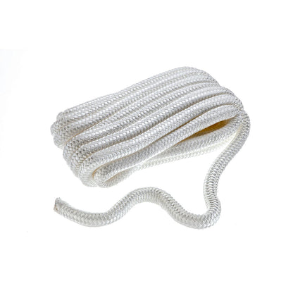 Seachoice Double-Braid Nylon Dock Line w/ Eye Splice, Pre-Shrunk, Heat Stabilized, 3/4 In. X 25 Ft., White -Modern Boat Sales & Service