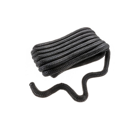 Seachoice Double-Braid Nylon Dock Line w/ Eye Splice, Pre-Shrunk, Heat Stabilized, 3/4 In. X 25 Ft., Black Default Title -Modern Boat Sales & Service