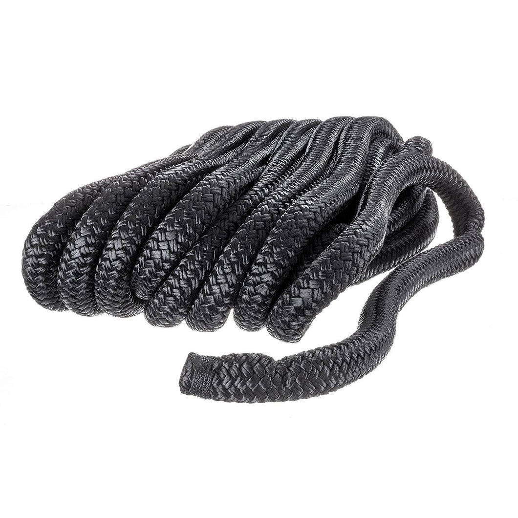 Seachoice Double-Braid Nylon Dock Line w/ Eye Splice, Pre-Shrunk, Heat Stabilized, 3/4 In. X 35 Ft., Black Default Title -Modern Boat Sales & Service