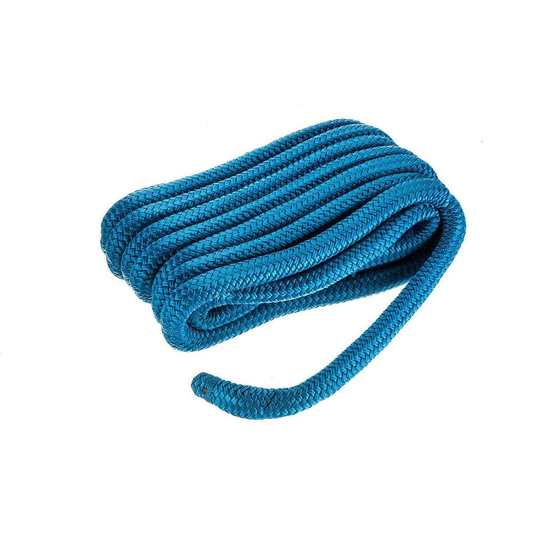 Seachoice Double-Braid Nylon Dock Line w/ Eye Splice, Pre-Shrunk, Heat Stabilized, 3/4 In. X 25 Ft., Blue Default Title -Modern Boat Sales & Service