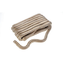 Seachoice Double-Braid Nylon Dock Line w/ Eye Splice, Pre-Shrunk, Heat Stabilized, 3/4 In. X 25 Ft., Gold White -Modern Boat Sales & Service
