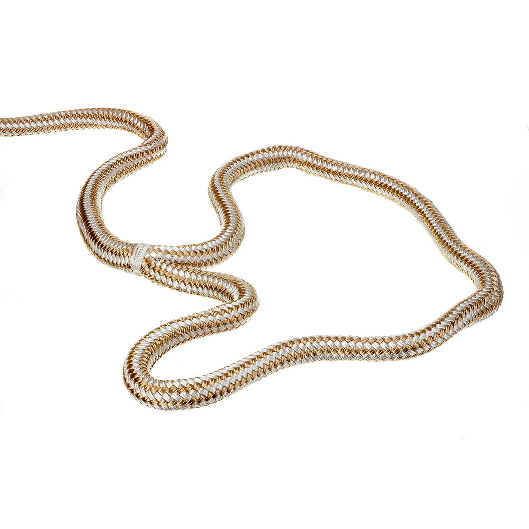 Seachoice Double-Braid Nylon Dock Line w/ Eye Splice, Pre-Shrunk, Heat Stabilized, 3/4 In. X 50 Ft., Gold White Default Title -Modern Boat Sales & Service