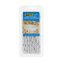 Seachoice Premium 3-Strand Twisted Nylon Dock Line With Tracer, White w/Blue Tracer, 3/8-Inch x 20 Feet, 10-Inch Eye Splice -Modern Boat Sales & Service