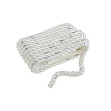 Seachoice Premium 3-Strand Twisted Nylon Dock Line With Tracer, White w/Blue Tracer, 3/4-Inch x 25 Feet, 18-Inch Eye Splice Default Title -Modern Boat Sales & Service
