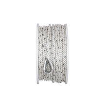Seachoice 47911 Boat Anchor Line Rope, 3-Strand Twisted, Nylon, White/Blue, 3/8 in. X 200 Ft. Default Title -Modern Boat Sales & Service