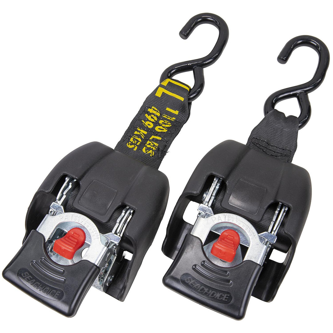 Seachoice 51114 Retractable Transom Tie-Downs, Zinc-Plated Steel Default Title -Modern Boat Sales & Service