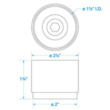 Seachoice Chrome-Plated Boat Trailer Bearing Protectors Cover, 1.98 in. Diameter Default Title -Modern Boat Sales & Service