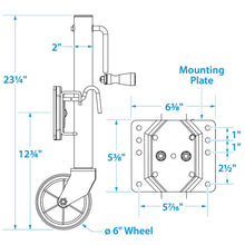Seachoice Fold Up Trailer Jack, 22-7/8 In., Max Lift 1,000 Lbs. Default Title -Modern Boat Sales & Service