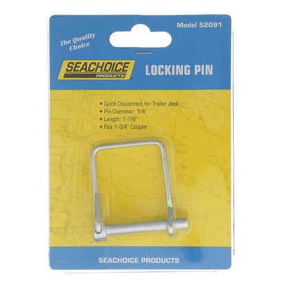 Seachoice Locking Pin, Pin Size 1/4 In., Fits 1-3/4 In. Couplers, Zinc-Plated -Modern Boat Sales & Service