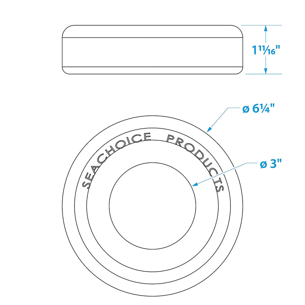 Seachoice Trailer Jack Stand Wheel Stop Default Title -Modern Boat Sales & Service