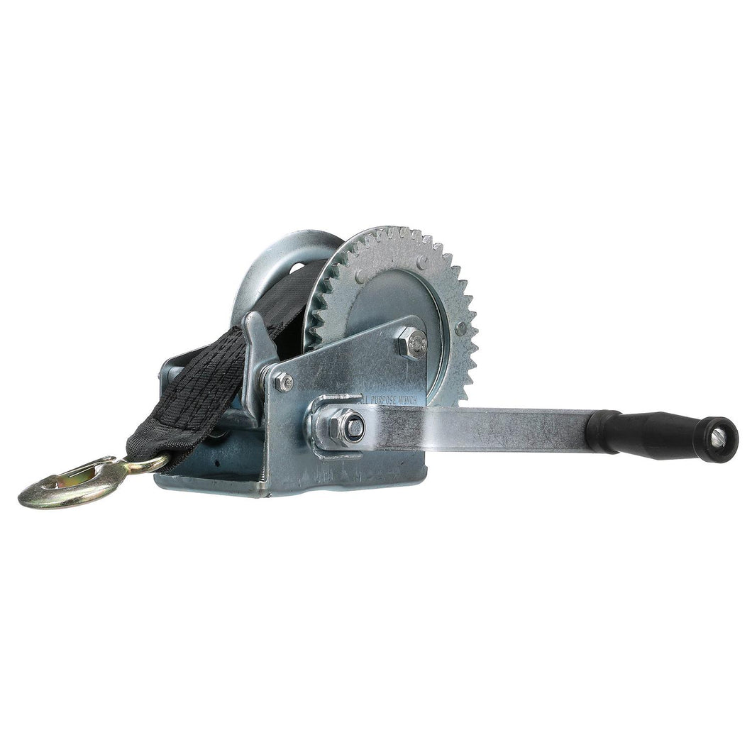 Seachoice 50-52161 Trailer Winch, Max Load 1,000 Pounds, 25-Foot-Long 2-Inch-Wide Strap with Hook Default Title -Modern Boat Sales & Service