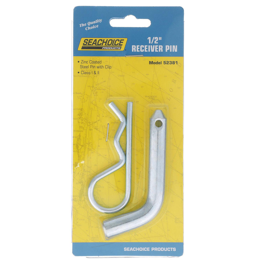 Seachoice Hitch Pin, 1/2 In., Trailer Receiver Clip Included Default Title -Modern Boat Sales & Service