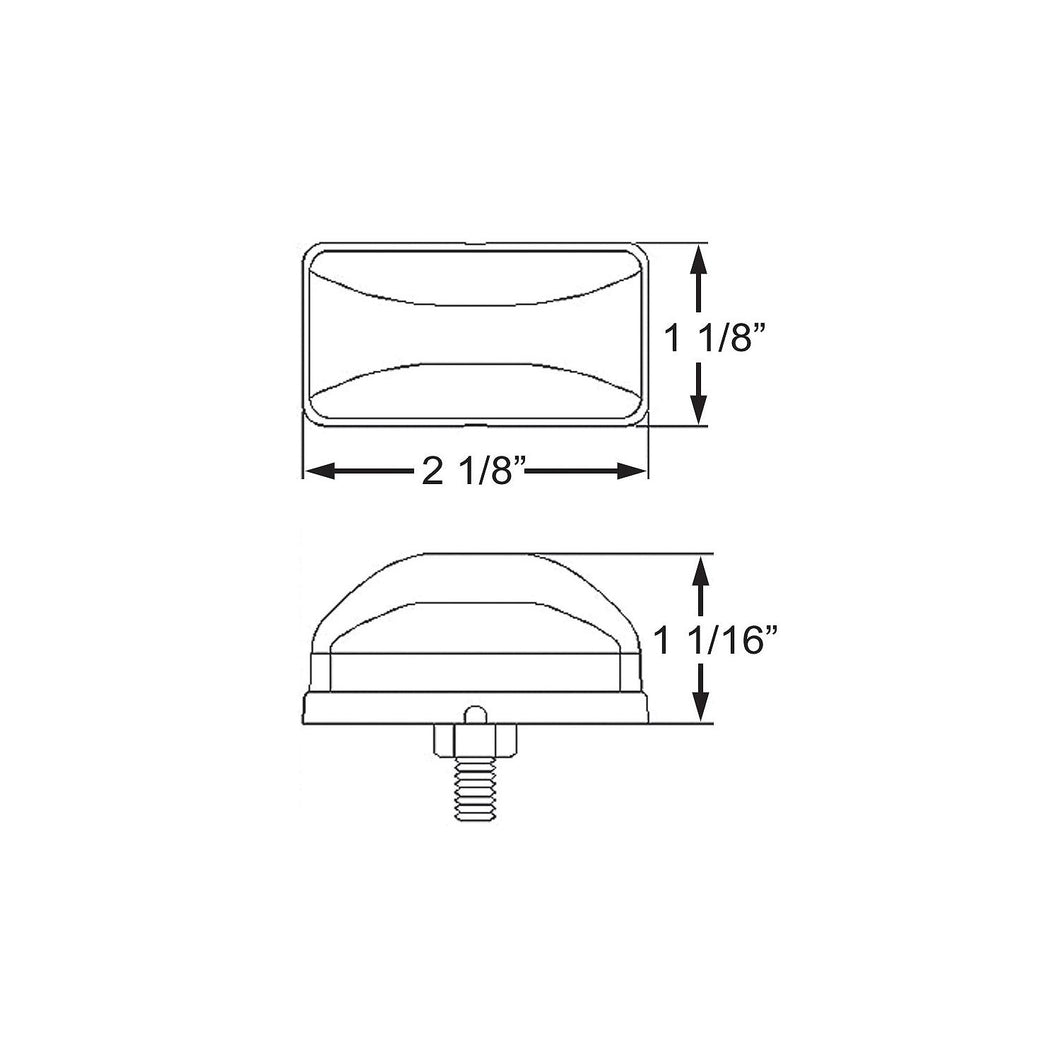 Seachoice Clearance Light Mini Trailer, Amber LED, w/ Stud Default Title -Modern Boat Sales & Service