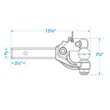 Seachoice 6-Ton Pintle Ball Hitch, 2-5/16 in. Ball, Trailer Towing, Black Default Title -Modern Boat Sales & Service