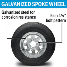 Seachoice 53401 ST175/80R13C/5H KR35 13" Galvanized Spoke, 5-Lug on 4-1/2" Radial Tire & Wheel Assembly Default Title -Modern Boat Sales & Service