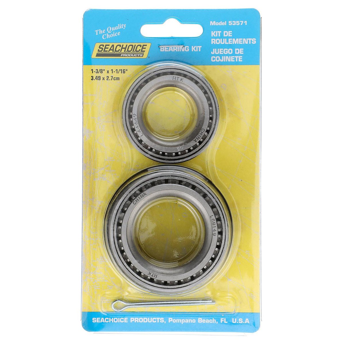 Seachoice Marine Boat Trailer Wheel Bearing Kit, 1-3/8 In. X 1-1/16 In. Axle, Set of 2 Default Title -Modern Boat Sales & Service