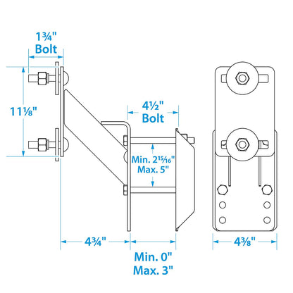 Seachoice Side Mount Spare Tire Carrier for Boat Trailer Default Title -Modern Boat Sales & Service