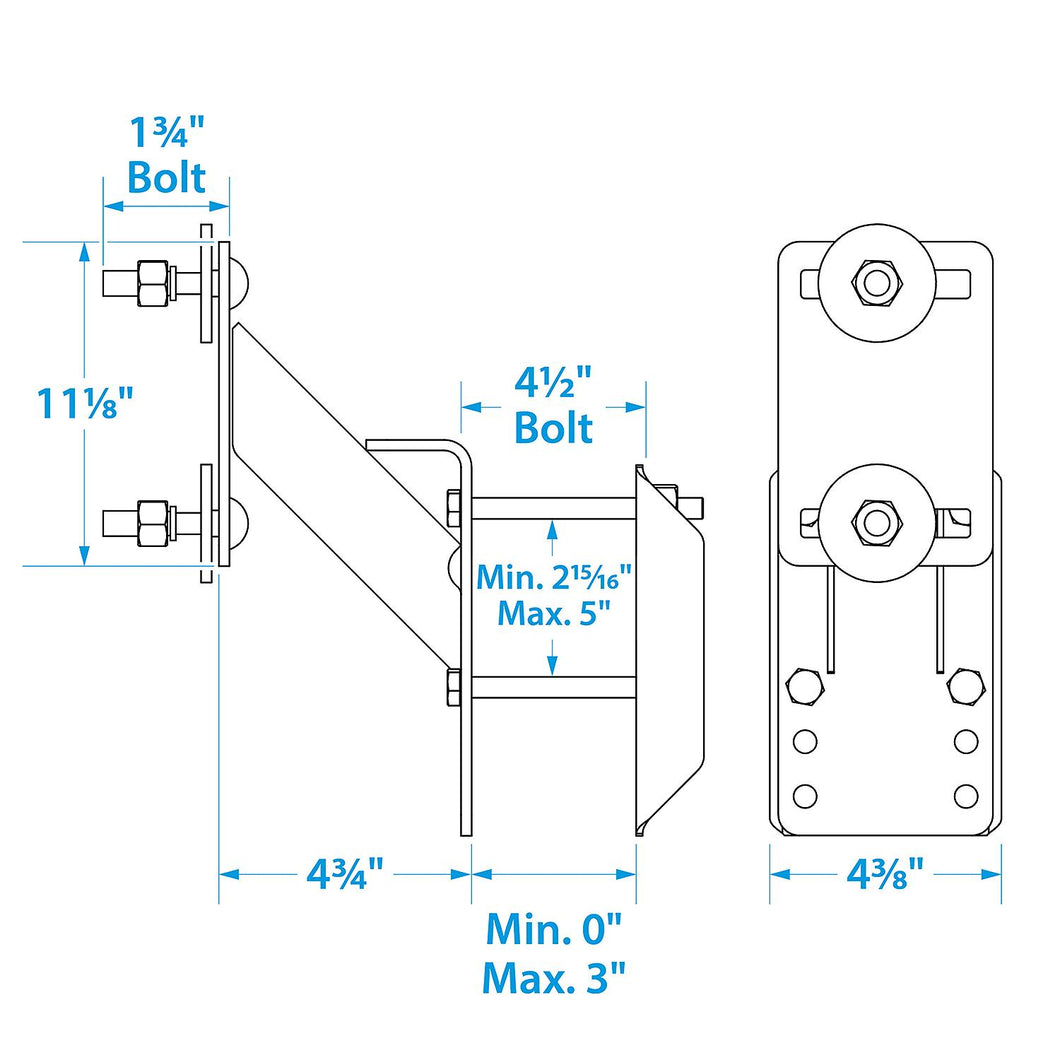 Seachoice Side Mount Spare Tire Carrier for Boat Trailer Default Title -Modern Boat Sales & Service