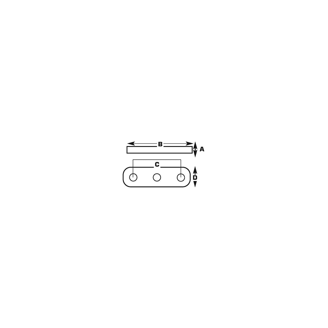 Light-Duty Axle U-Bolt Plate Default Title -Modern Boat Sales & Service
