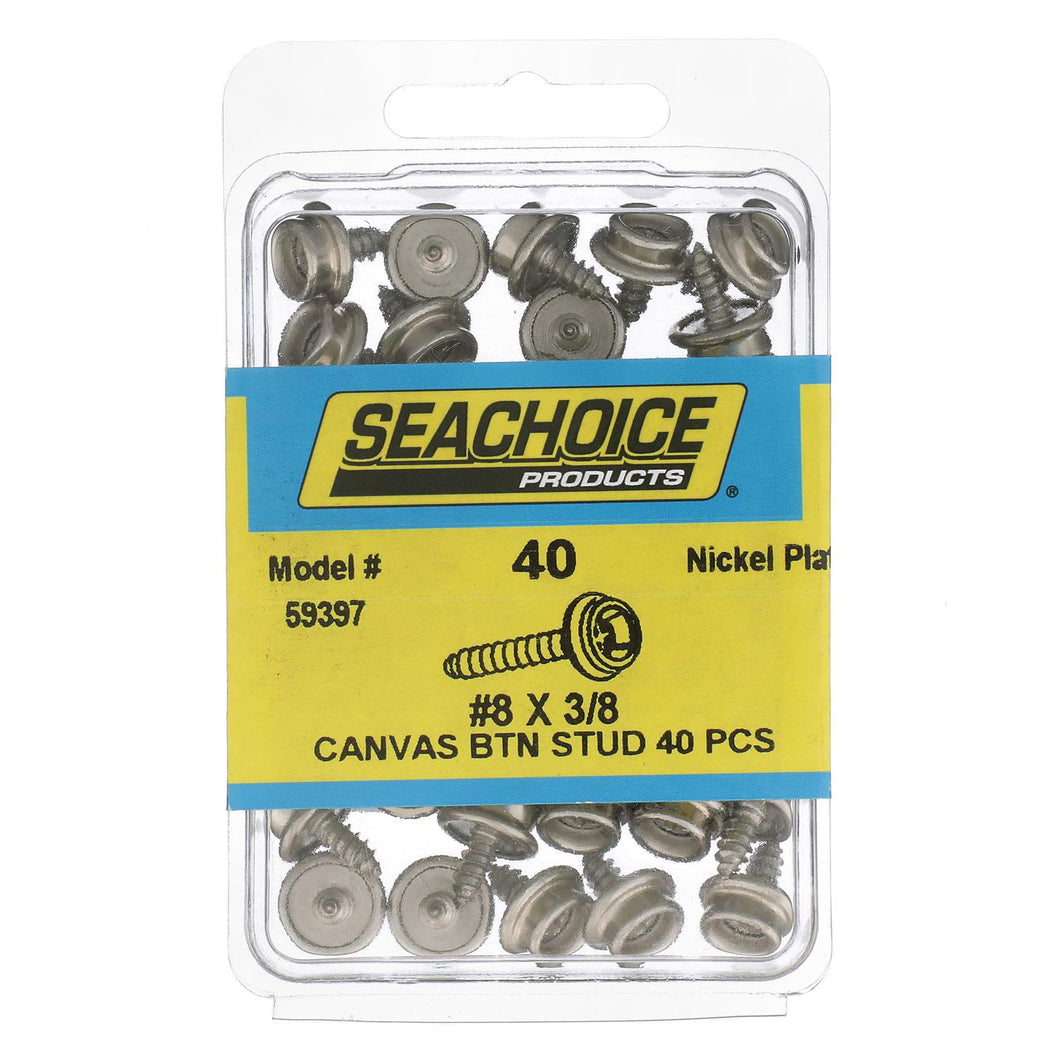 Seachoice Button Stud, #8 X 3/8 In. Stainless Steel Screw, Pack of 50 Default Title -Modern Boat Sales & Service
