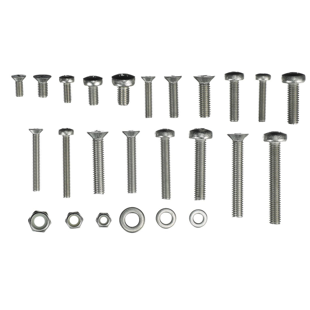 Seachoice Stainless Steel Metric Machine Screw Kit, 240 Piece, Includes M4, M5 and M6 Screws of Various Lengths Default Title -Modern Boat Sales & Service