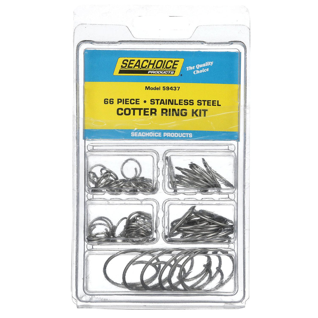 Seachoice Stainless Steel Cotter Ring Kit, 66 Piece, All Popular Sizes Default Title -Modern Boat Sales & Service
