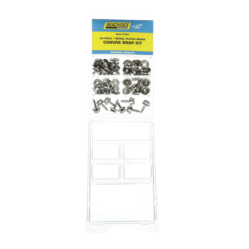 Seachoice 64-Piece Canvas Snap Kit With Tool, For Boat Covers and Canvas Covers Default Title -Modern Boat Sales & Service