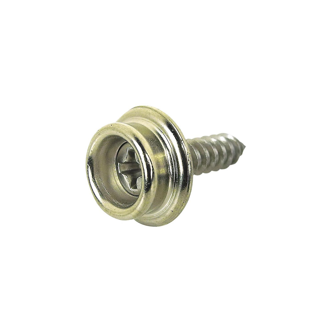 Seachoice Stainless Steel Button Stud With Tapping Screw #8 x 5/8