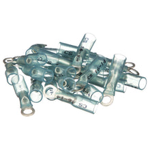 Seachoice Marine Grade Heat-Shrinkable Ring Terminal, Fits #10 Stud, 16-14 Wire Range, Blue, Pack of 25 Default Title -Modern Boat Sales & Service