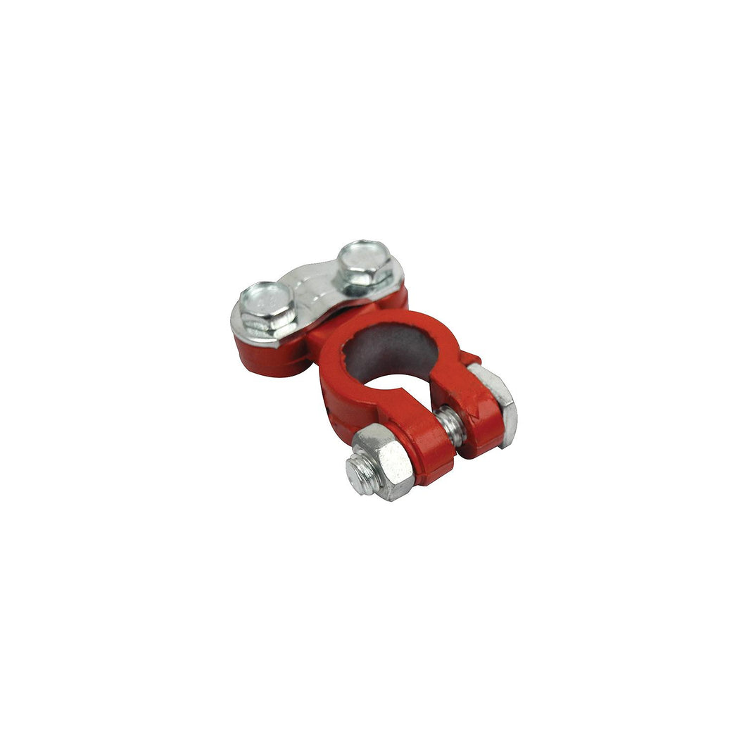 Clamp style coated battery terminal, red -Modern Boat Sales & Service