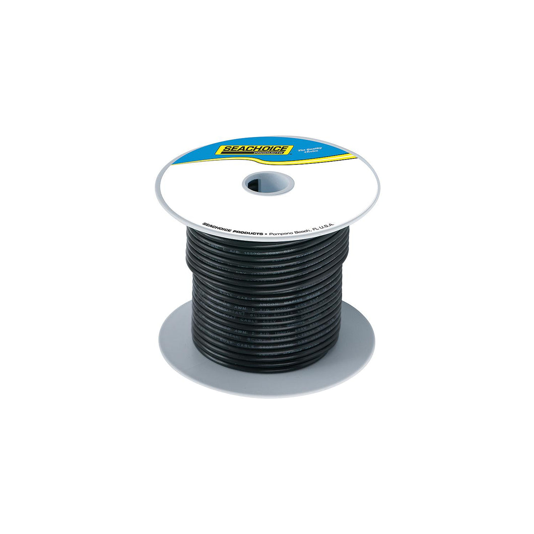 Seachoice 63123 Tinned Copper Marine Wire, 16 AWG, Black, 250' -Modern Boat Sales & Service