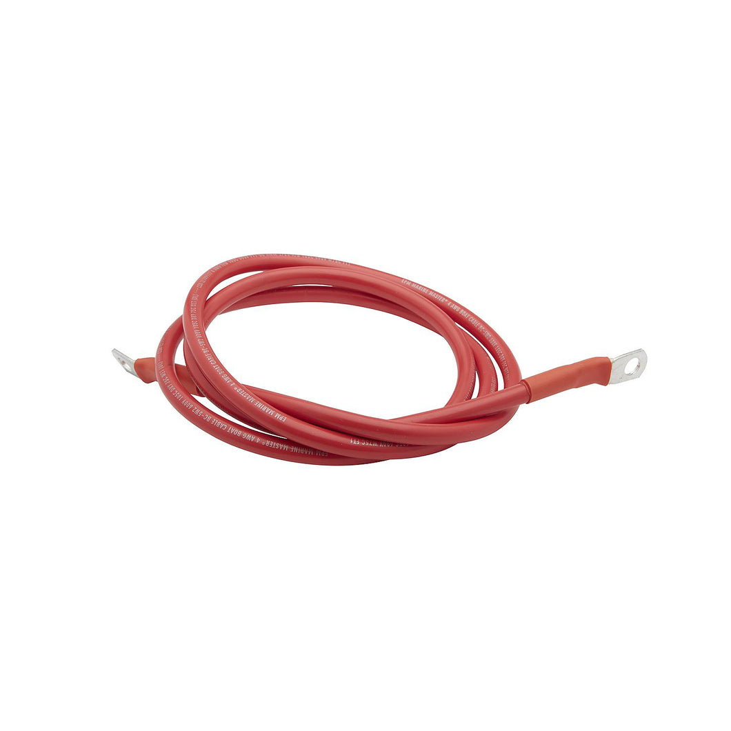 Seachoice 63034 4 AWG Marine Grade Cable, Red, 6 Ft. Default Title -Modern Boat Sales & Service