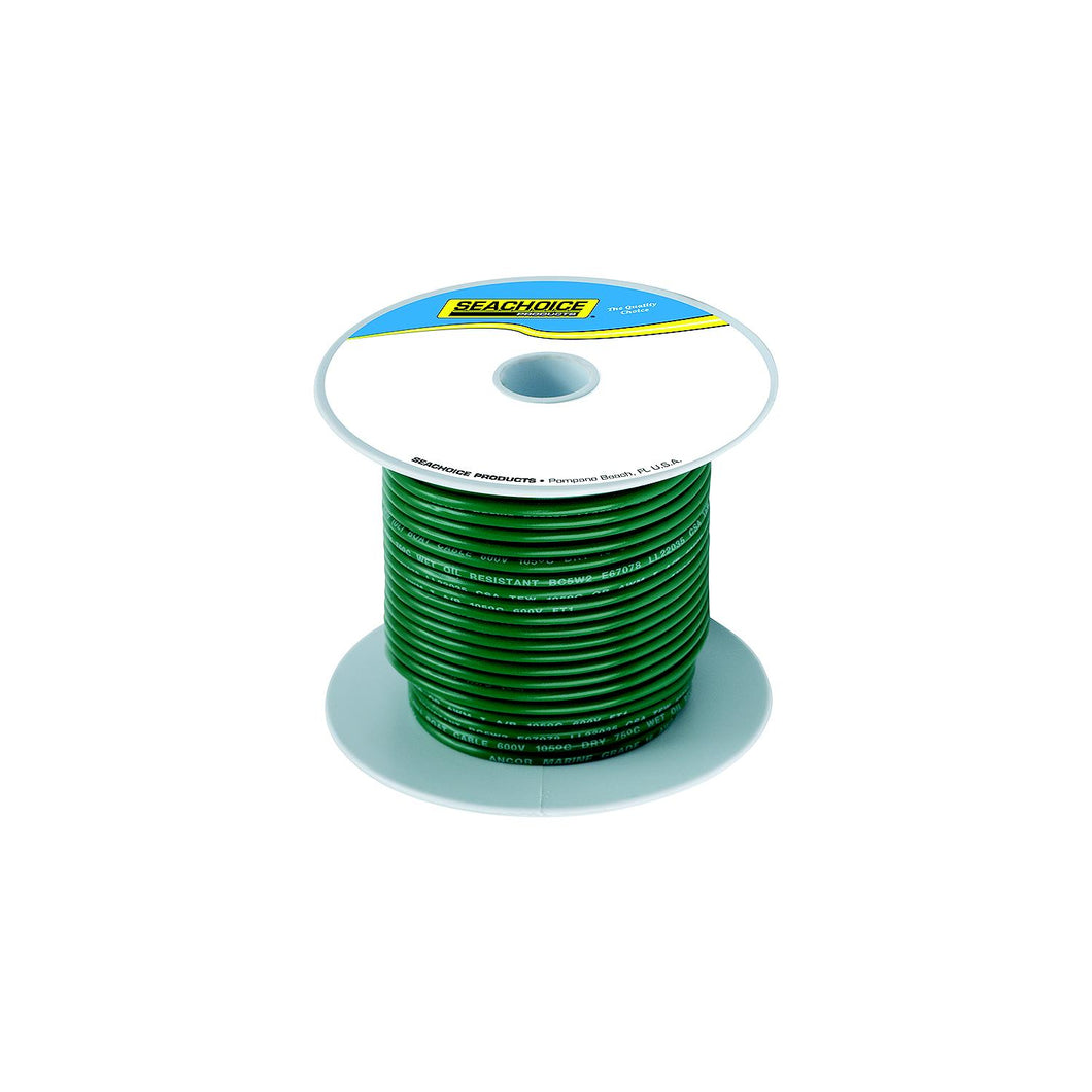 Seachoice 63068 Tinned Copper Marine Wire, 10 AWG, Green, 100' -Modern Boat Sales & Service