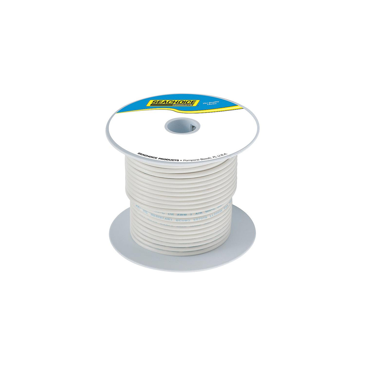 Seachoice 63129 Tinned Copper Marine Wire, 16 AWG, White, 100' -Modern Boat Sales & Service