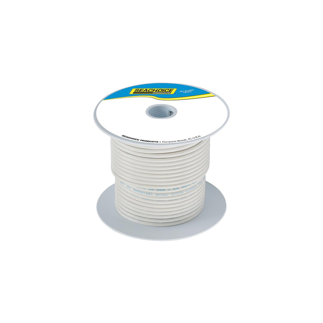 Seachoice 63089 Tinned Copper Marine Wire, 12 AWG, White, 100' -Modern Boat Sales & Service