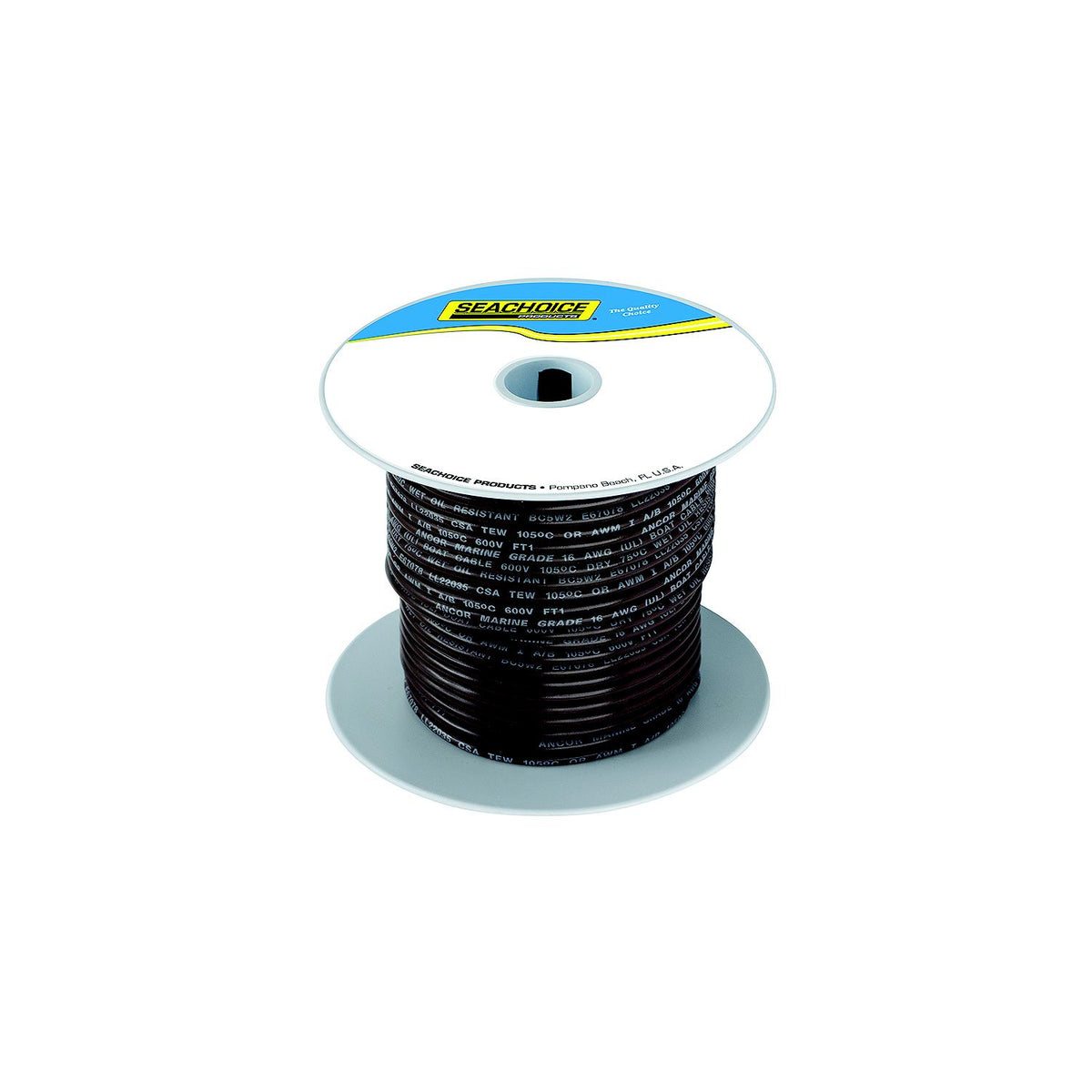 Seachoice 63073 Tinned Copper Marine Wire, 10 AWG, Brown, 100' -Modern Boat Sales & Service