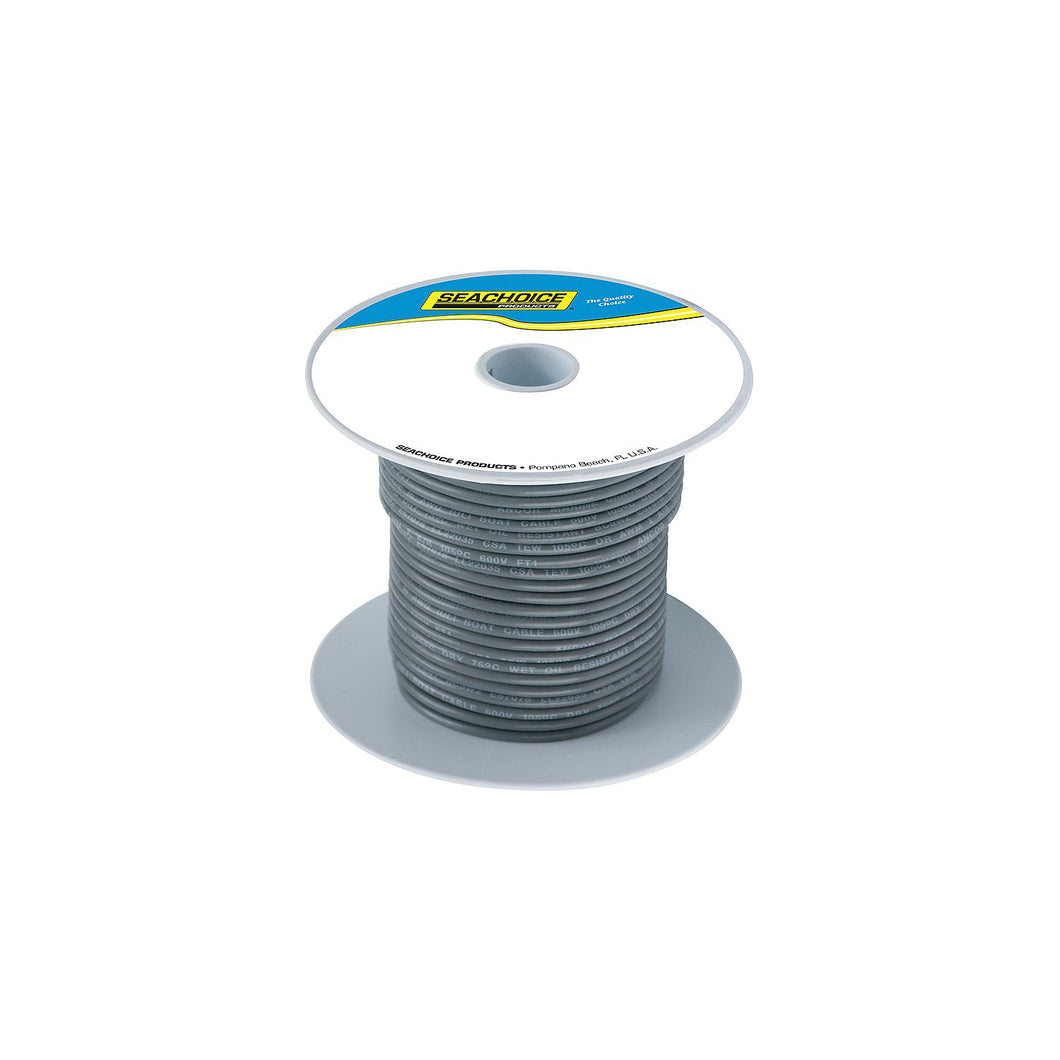 Seachoice 63134 Tinned Copper Marine Wire, 16 AWG, Gray, 100' -Modern Boat Sales & Service